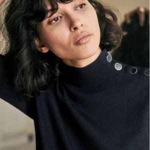 Sezane Navy Jacob Sweater